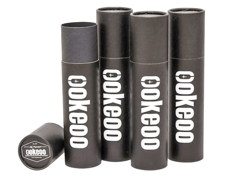 Tubo de papel 30ml preto branco âmbar embalagem cosméticos